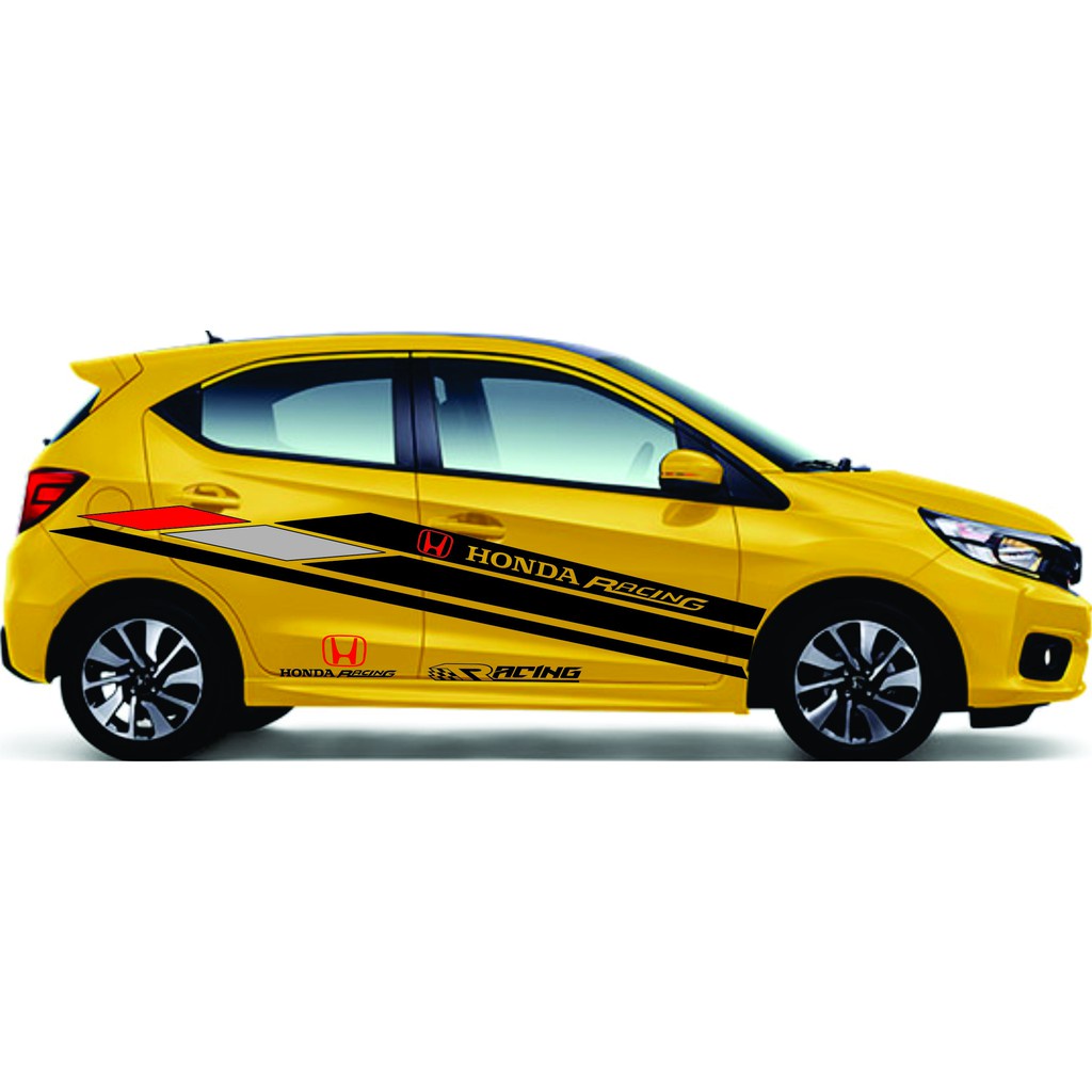 Jual STIKER CUTTING HONDA RACING LIST STRIPING MOBIL HONDA BRIO ...