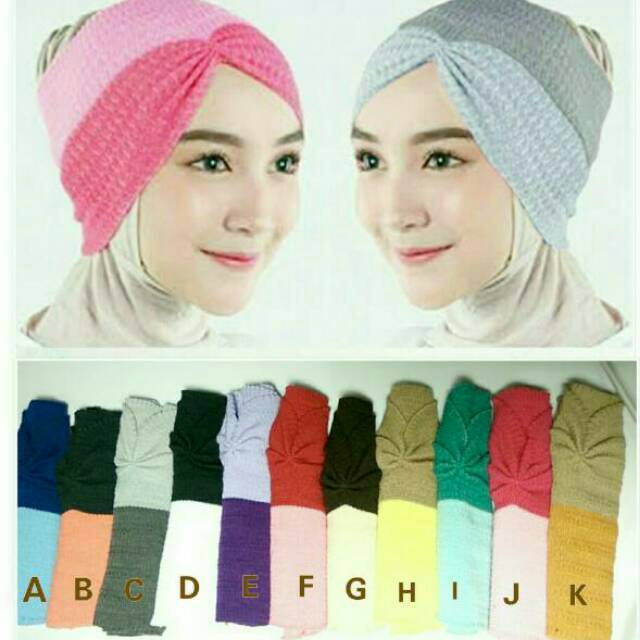 Jual Bandana Rajut 2 Warna 2 Model (Kerut&Polos) | Shopee Indonesia