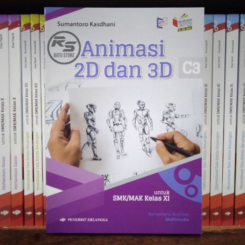 Jual Buku Animasi 2D Dan 3D SMK Kelas 11 XI 2 KIKD Original | Shopee ...