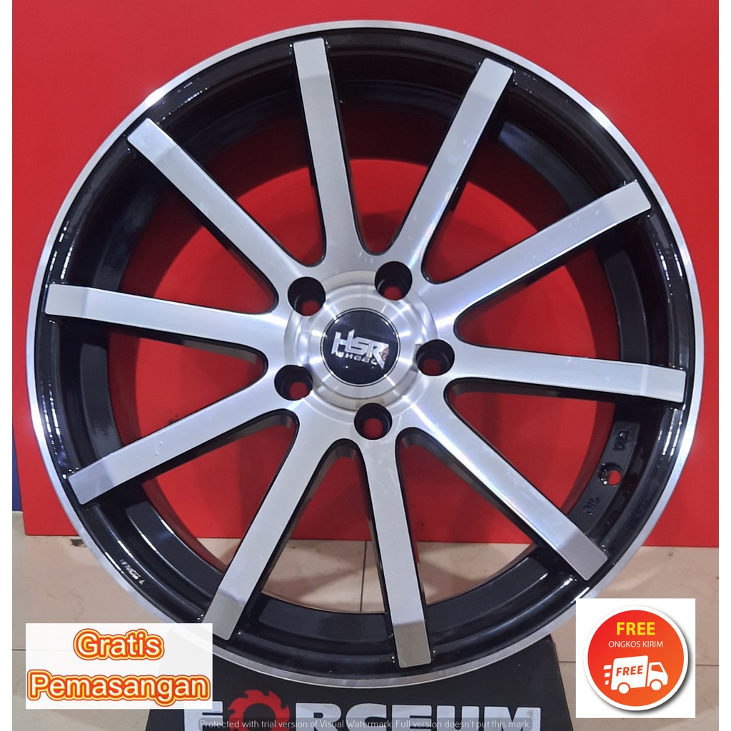 Jual Velg Mobil Racing Ring 18 Lubang 5 Type Balken Warna Hitam Polish Buat Hrv Crv Innova 9543