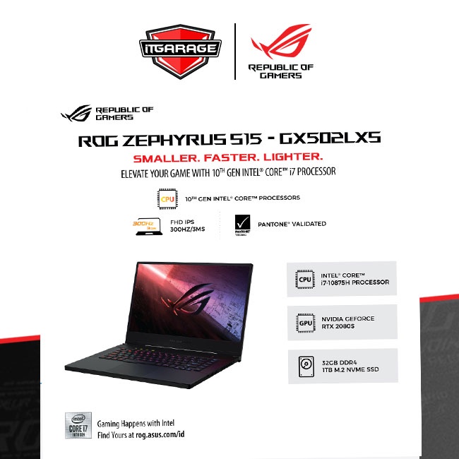 Jual Asus Rog Zephyrus S15 GX502LXS-I78SD8T|i7-10875H/32G/1TB/RTX2080S ...