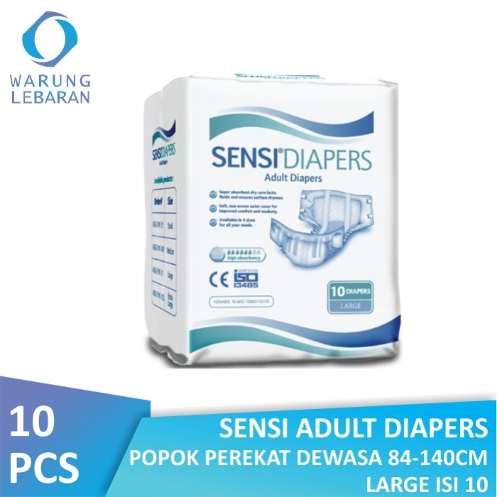 Sensi Adult Diapers L10 - Popok Perekat Dewasa