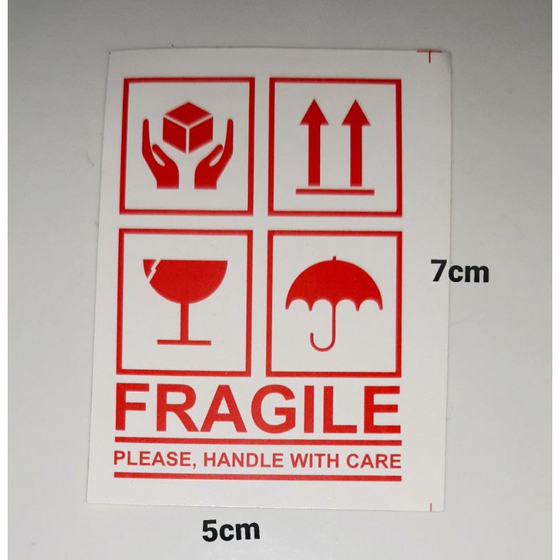 Jual Sticker Fragile Stiker Fragile Stiker Pengiriman Label Awas