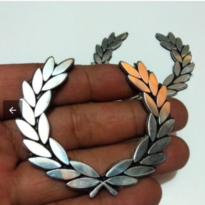 Jual Vespa Badge Emblem Fred Perry Sticker Metal Trojan Mods ulma ...