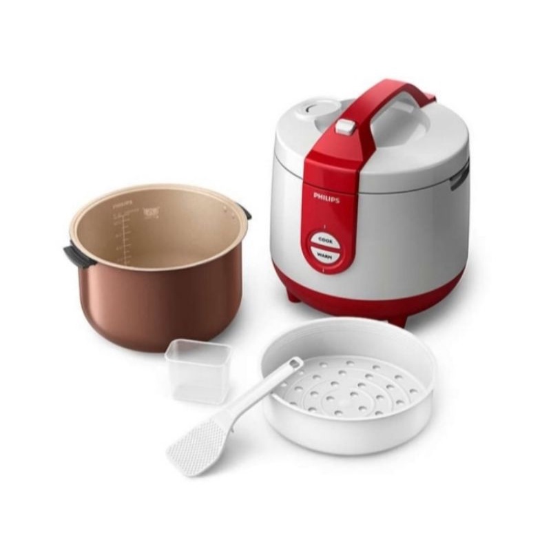 Jual PHILIPS 2L Rice cooker HD3119/30 - 400Watt, Penanak Nasi Analog ...