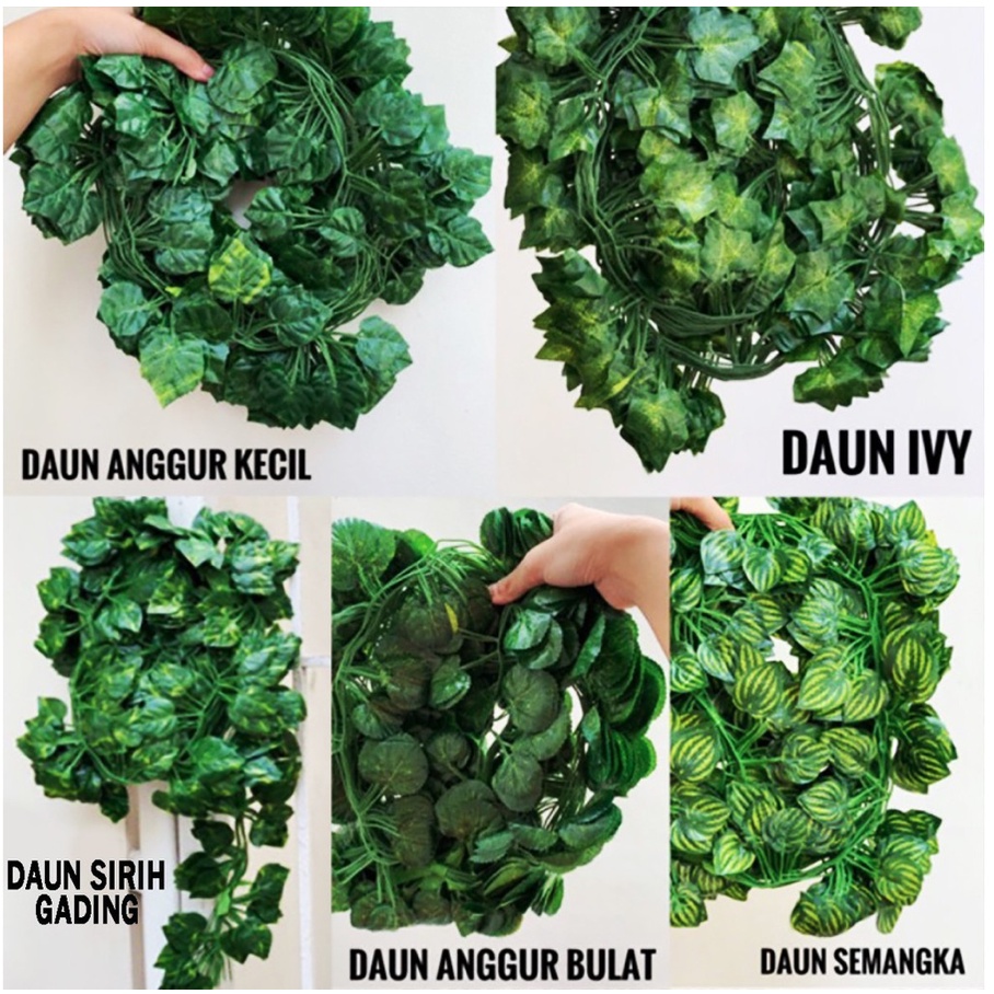 Jual DAUN RAMBAT PLASTIK ARTICIAL DAUN RAMBAT SULUR BAGUS MURAH ...