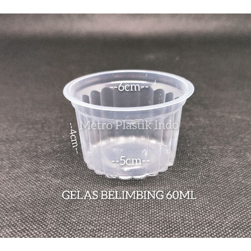 Jual Gelas Plastik Bening 60ml Isi 50pcs Cup Jelly Puding Belimbing 60 Ml Shopee Indonesia 4302