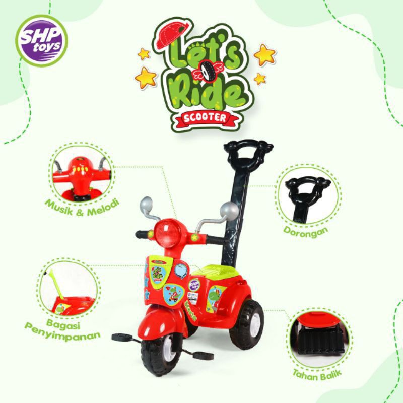 Jual Sepeda anak - sepeda dorong - sepeda gowes - scooter shp 606 ...