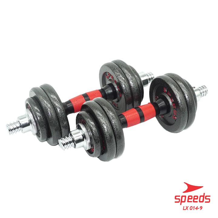 Jual SPEEDS Dumbell 15 Kg Barbel Set Tiang Angkat Beban Besi Stainless ...