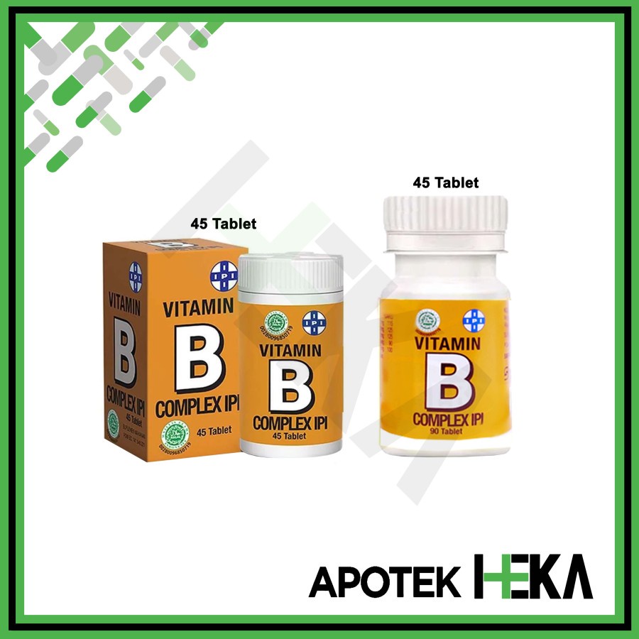 Jual Vitamin B Complex IPI Botol Isi 45 / 80 Tablet Coklat (BANDUNG ...