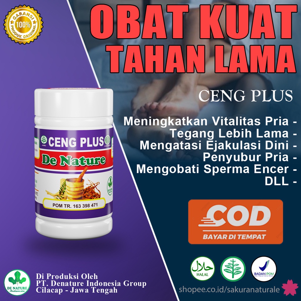 Jual Cengplus Obat Kuat Ejekulasi Dini Pria Ejakulasi Dini Ejakukasi Dini Bpom Original100 Obat 1982