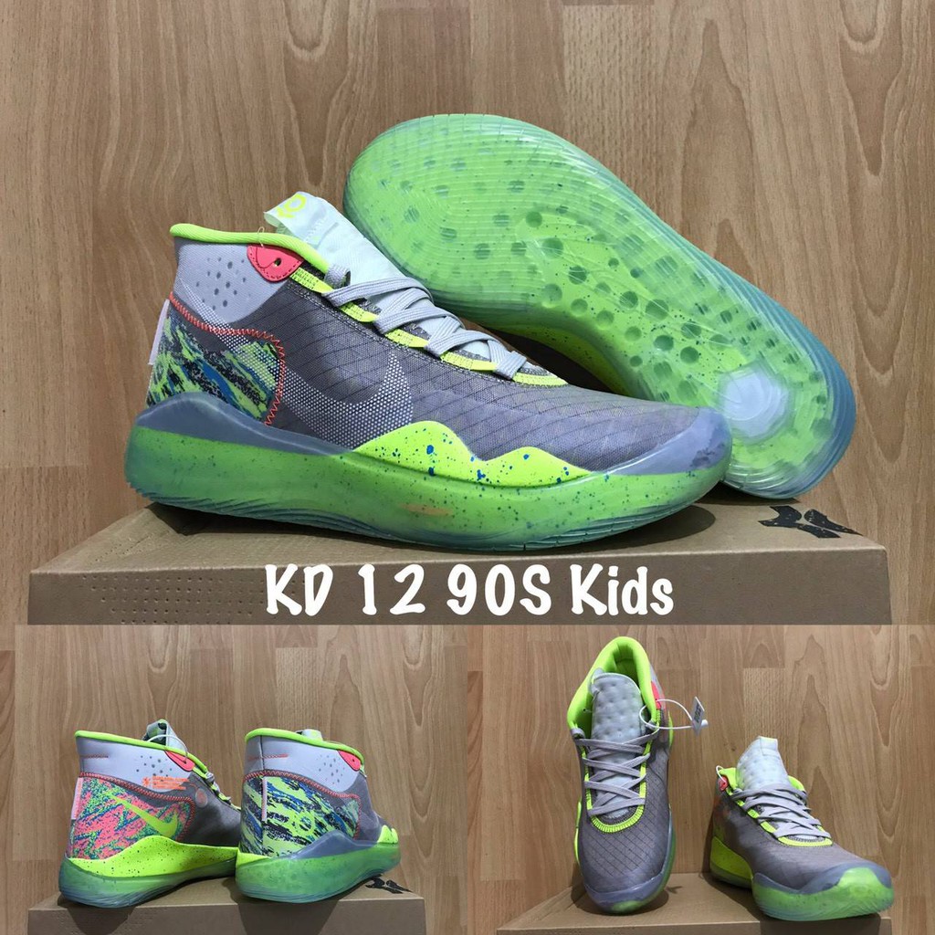 Jual SEPATU BASKET NIKE KD 12 90s KIDS REPLIKA BOX ORIGINAL Shopee Indonesia