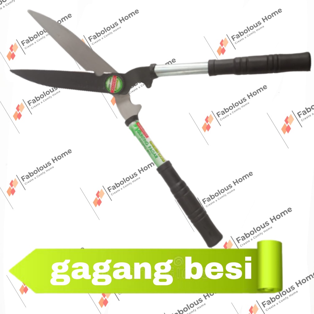 Jual Gunting Rumput / Pagar Kenmaster Dua Tangan Gagang Besi | Shopee ...