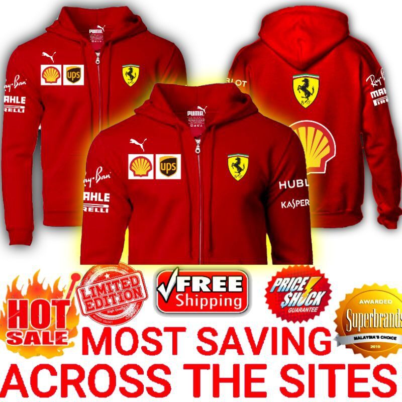 Veste Scuderia Ferrari Fille – On Track – Rouge – Taille 2/3 Ans