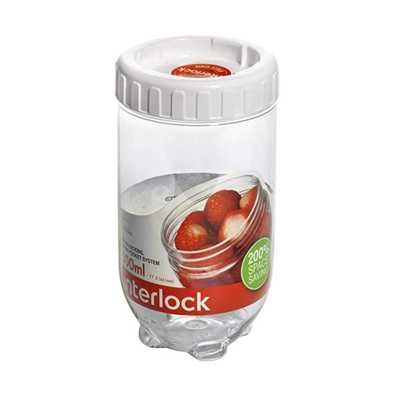 Jual LOCK & LOCK Interlock Round Container INL203 - 500 mL | Shopee ...
