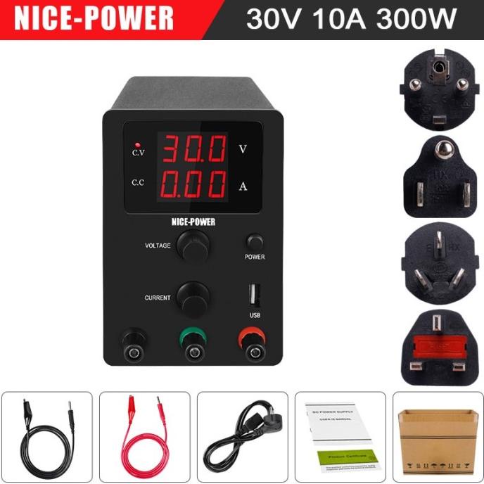 Labornetzteil 30V 10A – Präzise Gleichspannung, Einstellbar, Rauscharm, Mit LED-Display Und Praktischen Drehreglern – Ideal Für Werkstatt, Reparatur Und DIY-Bastler