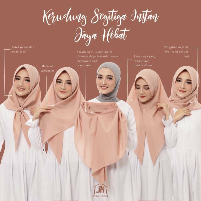 Jual KERUDUNG SEGITIGA INSTAN HIJAB INSTAN KERUDUNG INSTAN JILBAB ...