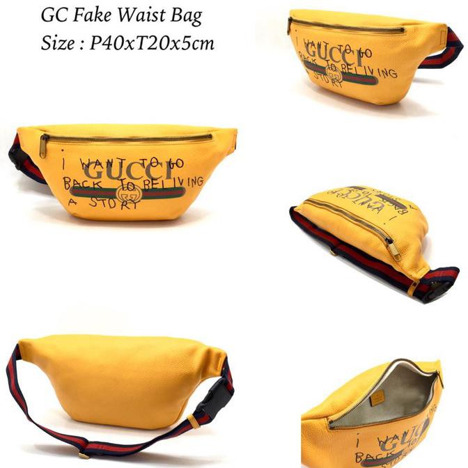 Jual Waist Bag Gucci Fake Waist Bag Shopee Indonesia