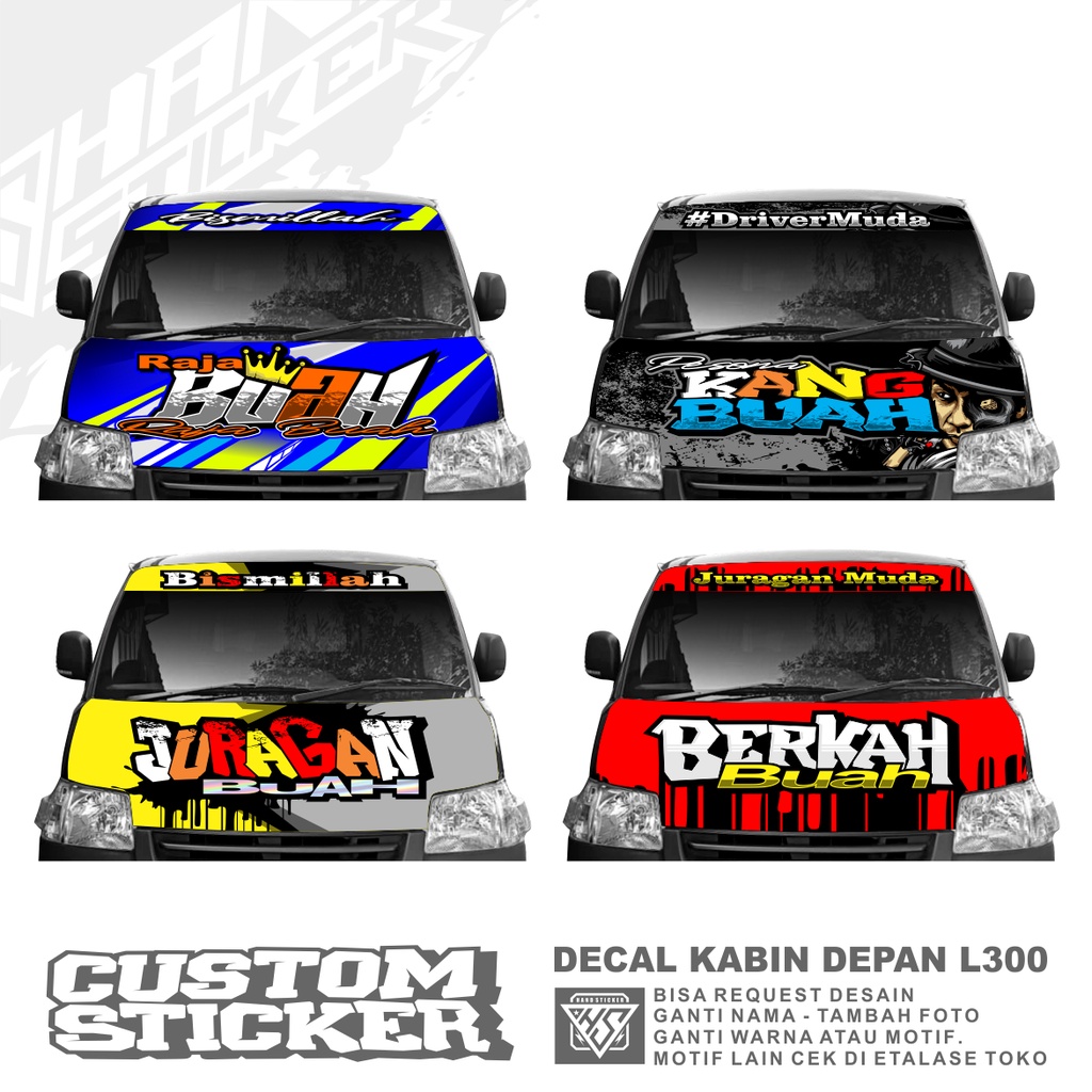 Jual Sticker Grand Max Atau Decal Kabin Depan Grand Max Bisa Request ...