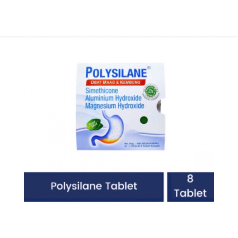 Jual Polysilane Tablet 1 Strip Isi 8 Tablet Free Bubble Wrap Dan 