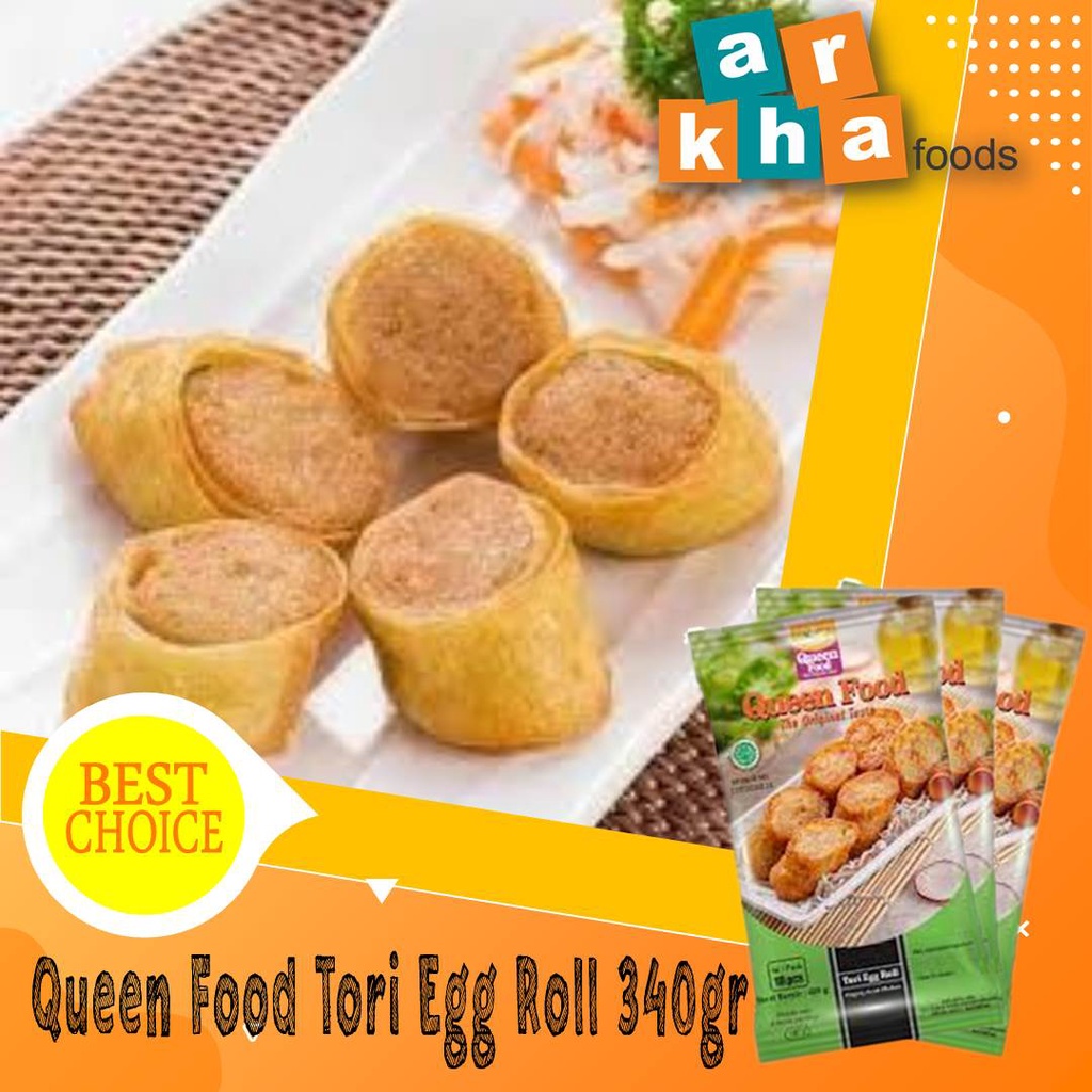 Jual Queenfood Tori Egg Roll 18s 400GR queen food egg roll Frozen Food
