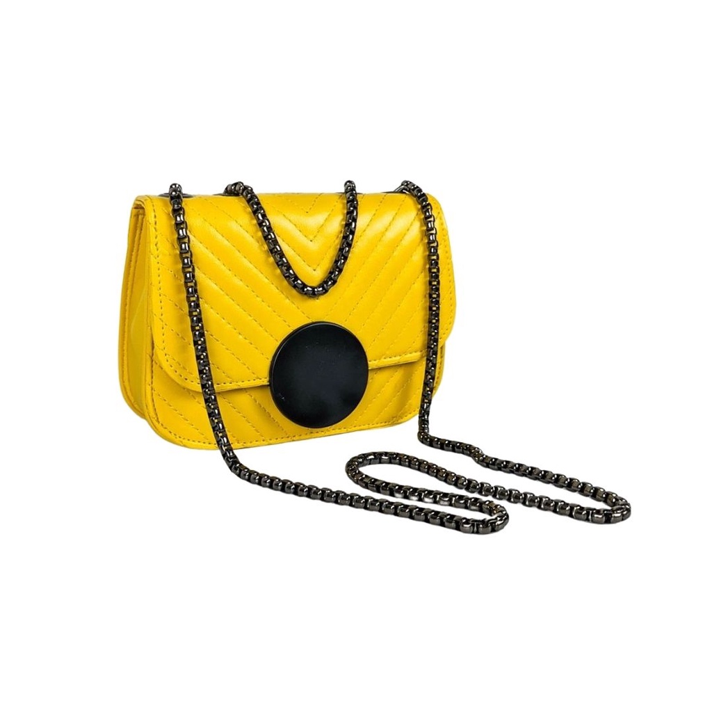 Jual Tas Cewek Selempang Tali Rantai Garis Kuning | Shopee Indonesia