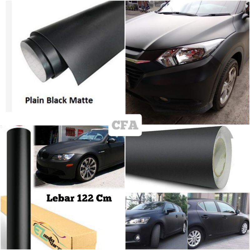 Jual Sticker Skotlet Mobil Hitam Doff Lebar 120 Cm | Shopee Indonesia