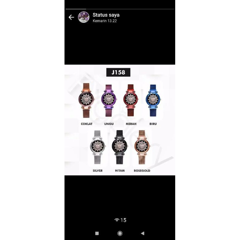 Jual jam tangan murah bunga magnet kode macam | Shopee Indonesia