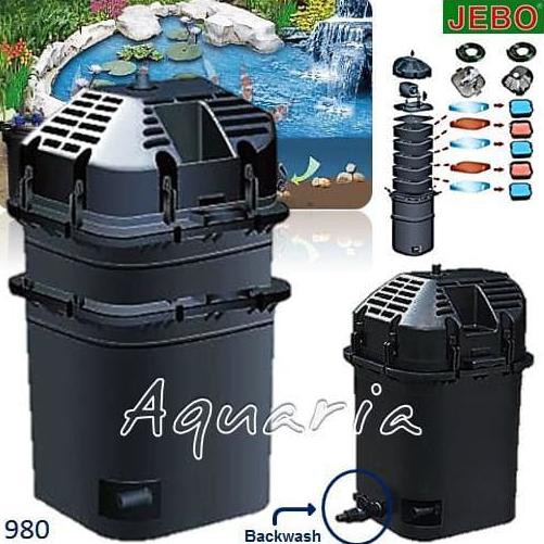 Jual Jebo 980 BioFilter Aquarium/Kolam Dengan Pompa Dan Lampu Uv