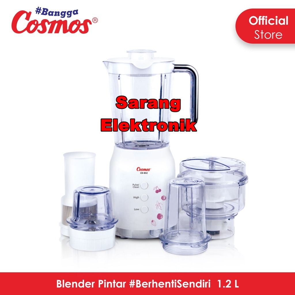 Jual Blender Cosmos Blenz Komplit 4 IN 1 Kapasitas 1.2 Liter Plastik CB ...