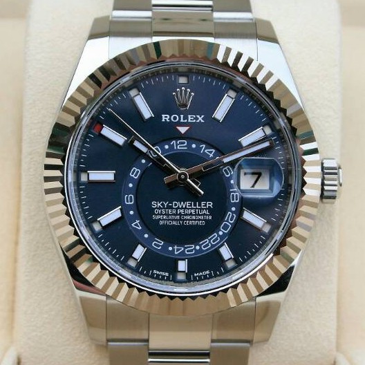 Jual Jam Tangan Rolex 326934 Sky Dweller Blue Dial New Swiss Noob 1 1 Shopee Indonesia