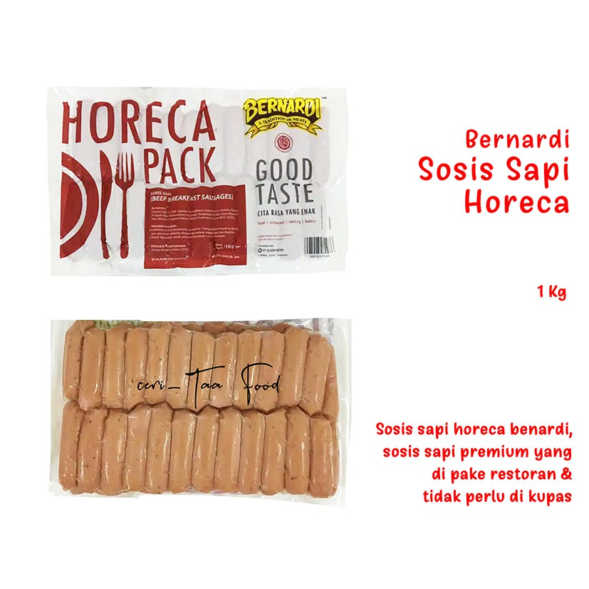 Jual Sosis Sapi Horeca Bernardi 1kg Shopee Indonesia