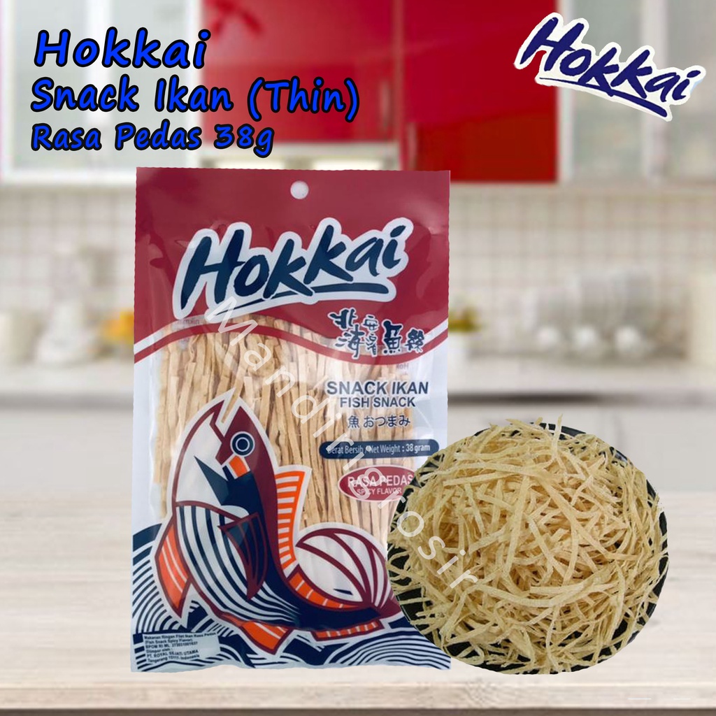 Jual Snack Ikan * Hokkai * Rasa Pedas * Thin 38g | Shopee Indonesia