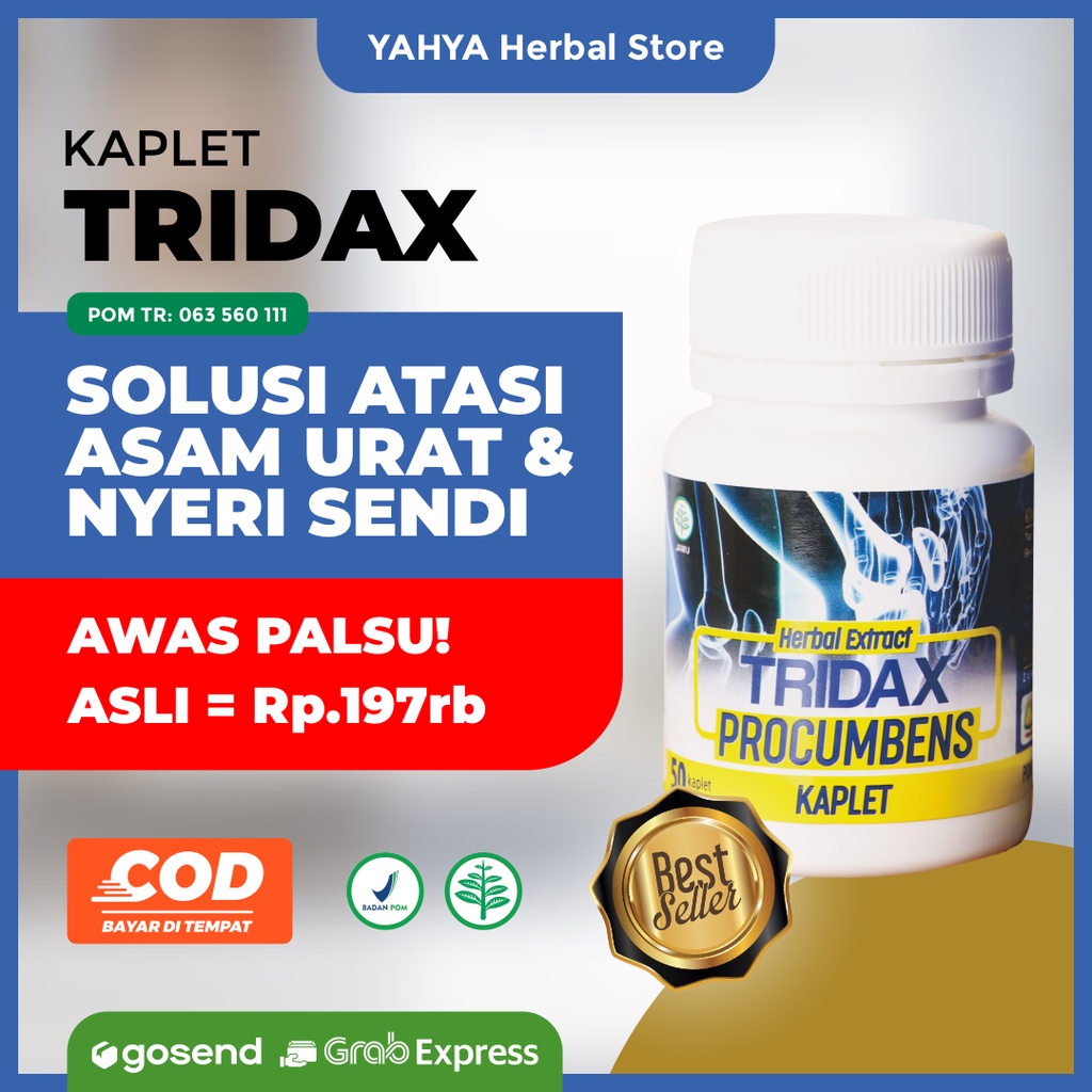 Jual Tridax Procumbens Original Obat Asam Urat Nyeri Sendi Kaplet