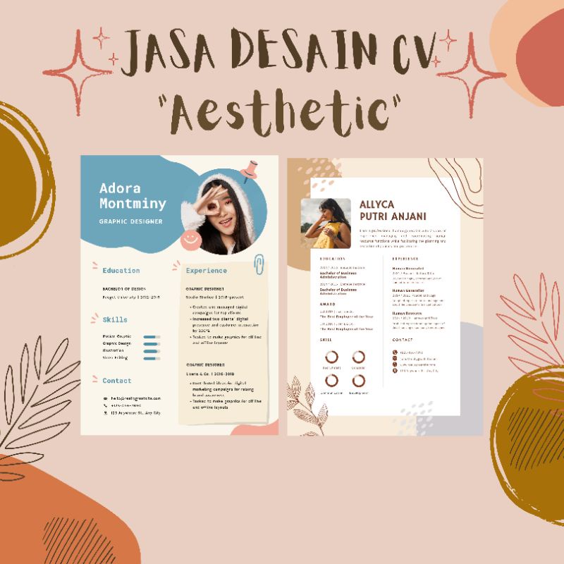 Jual DESAIN CV TEMA AESTHETIC | Shopee Indonesia