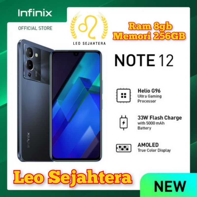 Jual Infinix note 12 ram 8gb 128gb Batere 5000 baru IMEI ok bonus case ...