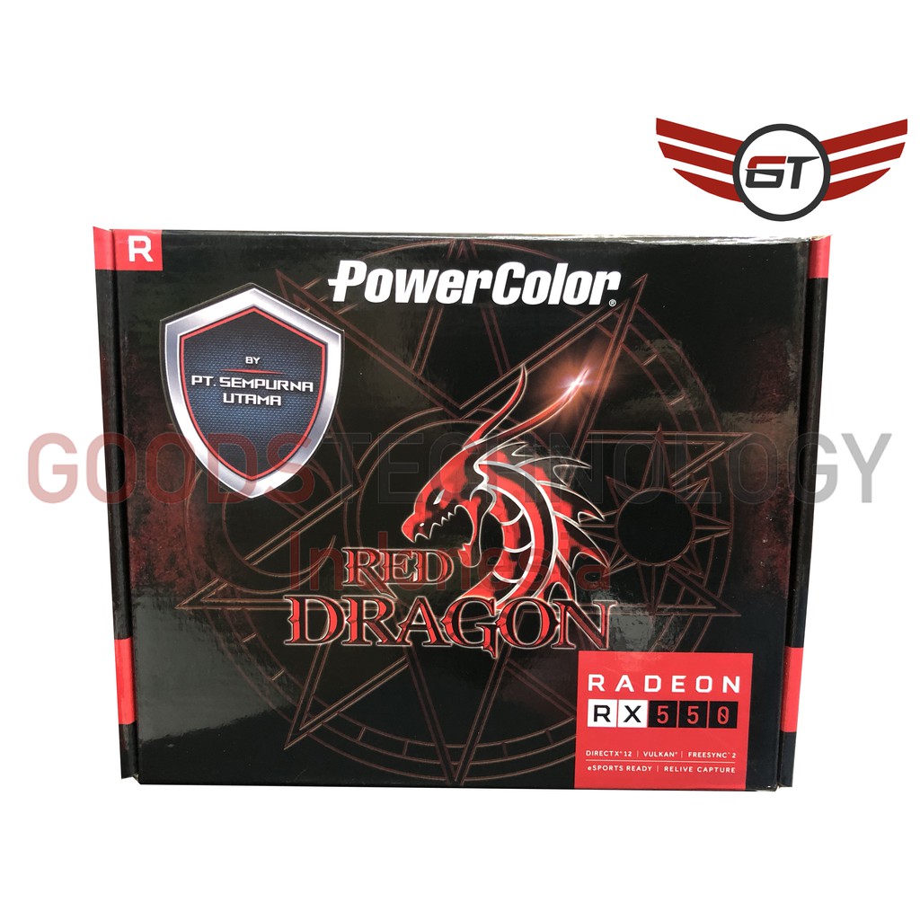 Jual PowerColor RX 550 Red Dragon 4GB GDDR5 128bit | Shopee Indonesia