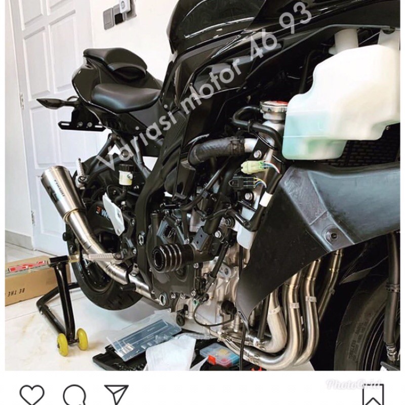 Jual exhaust ninja zx25r 4cylinder original r9 knalpot racing ninja ...