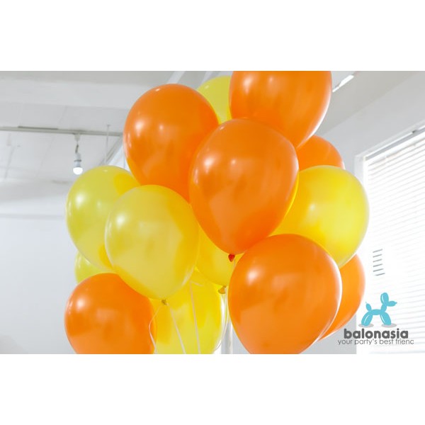 Jual Balon Latex Metalik Mix 30 pcs (orange kuning ) | Shopee Indonesia