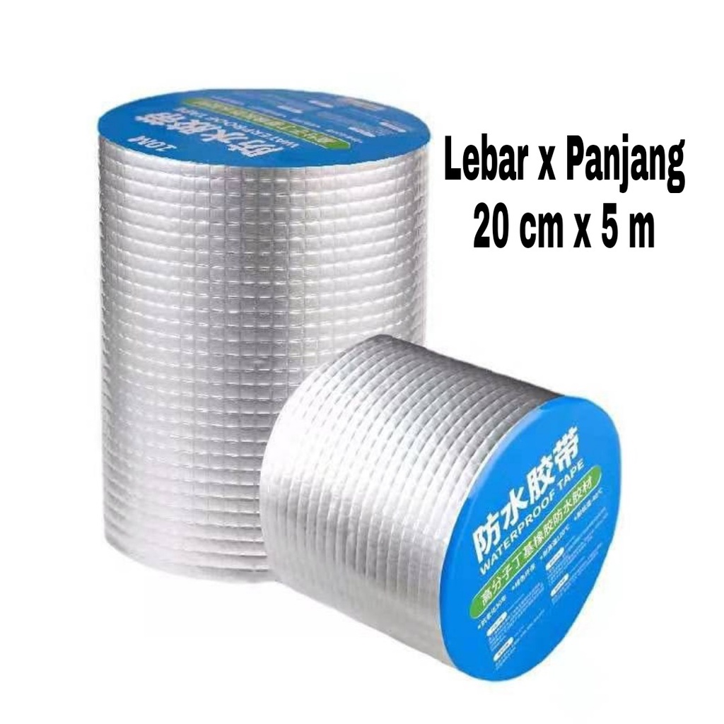 Jual Lakban Talang Tembok Anti Bocor Aluminum Foil Perekat Super Tape ...