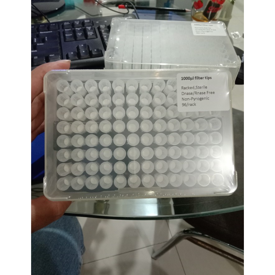 Jual Filter Tips 1000 uL Steril Universal Pipette Tip with Filter