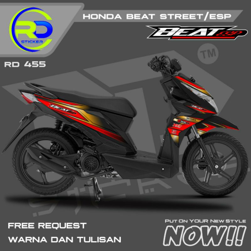 Jual decal sticker Honda beat street/esp racing | Shopee Indonesia