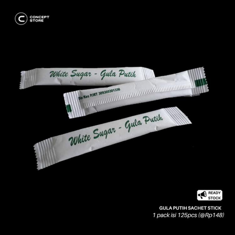 Jual Gula Pasir Putih (White Sugar) Kemasan Stick 125Pcs gula halus ...