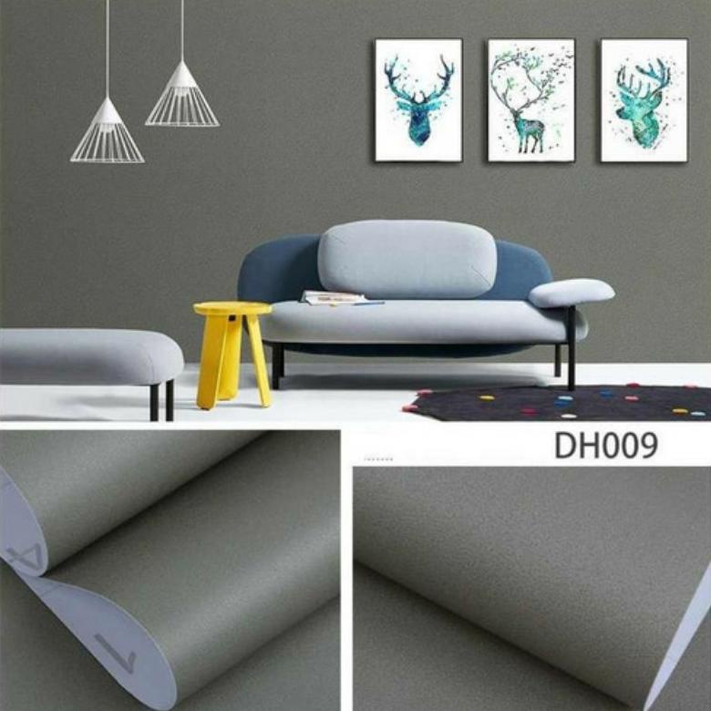 Jual Wallpaper Sticker Dinding Original Warna Abu Abu Polos | Shopee