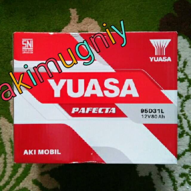 Jual aki basah 95d31l yuasa pafecta 12v 80ah gs ns massiv varta