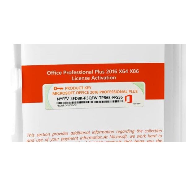 Jual software office Lisensi COA Office 2016 Professional Plus Original ...