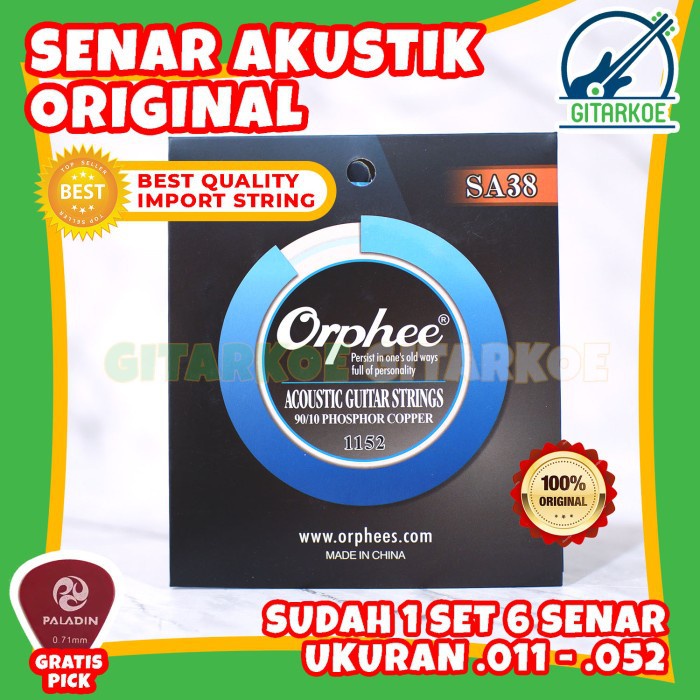 Jual Senar Gitar Akustik Original Professional Ra H Orphee