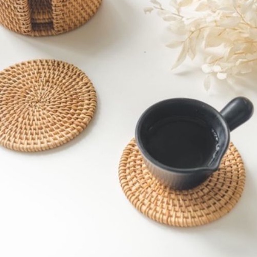 Jual TATAKAN GELAS ROTAN 9CM TATAKAN PIRING ROTAN KAYU TEBAL LENTUR ...