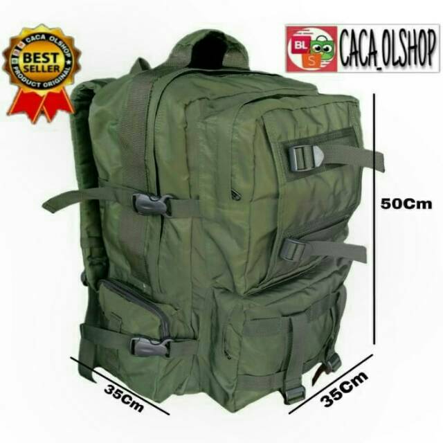 Jual Tas/Ransel Punggung Hijau Army Model Lebanon Besar Standar TNI ...