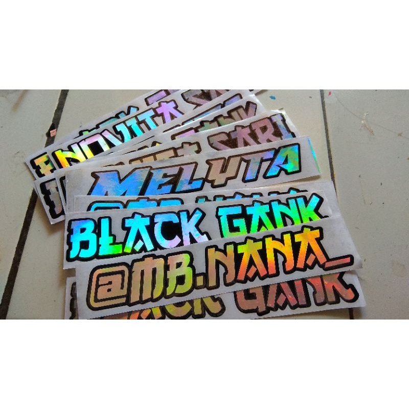 Jual Sticker Tangki Herex Hologram Maxdecal Wajib Chat Untuk Custom